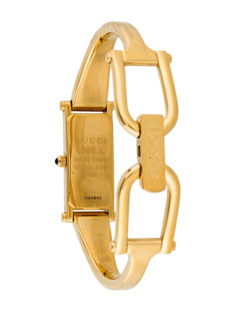 horsebit watch gucci|Gucci Horsebit bangle watch.